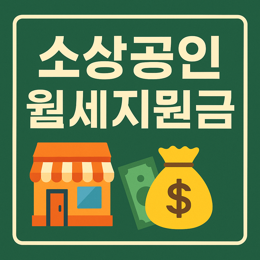 소상공인 월세지원금