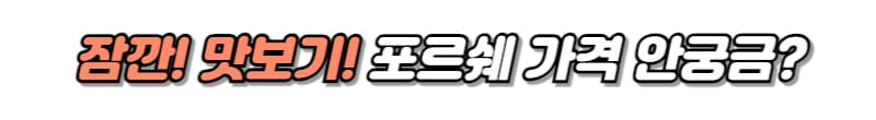 포르쉐 가격 바로가기