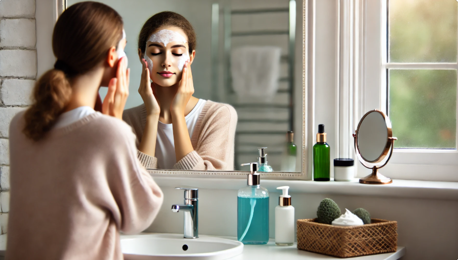 건강한 피부를 위한 클렌징 방법, 습관 사진