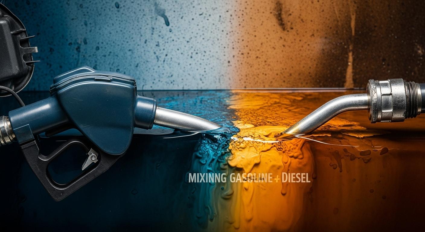 경유 휘발유 섞임