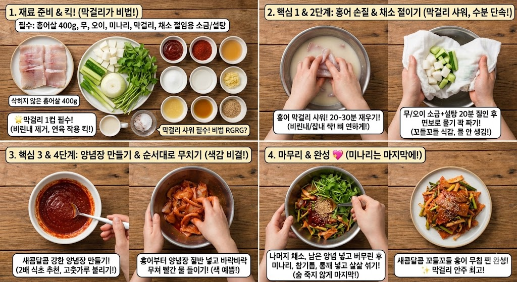 가오리무침 황금레시피