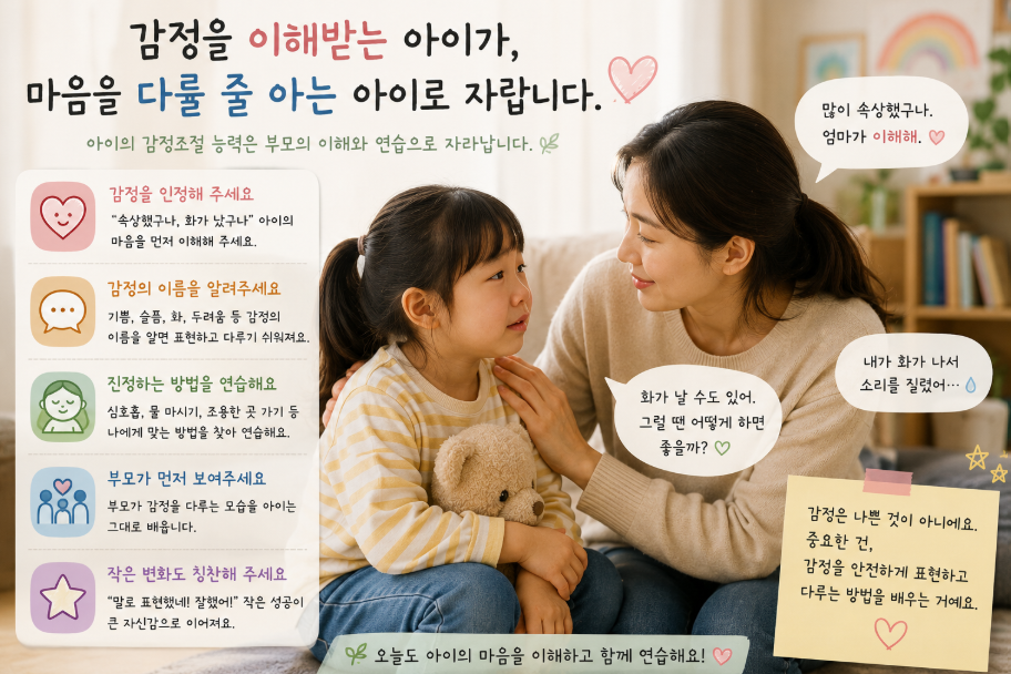 아이 감정조절 (감정폭발, 정서조절, 부모역할)