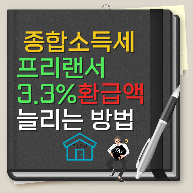 종합소득세 3.3% 프리랜서 환급액 늘리는 방법