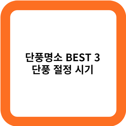 단풍 명소