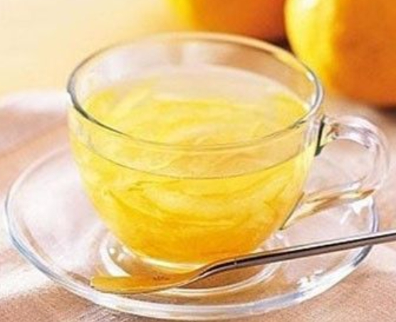 한국의 떡 종류 꿀떡-유자차