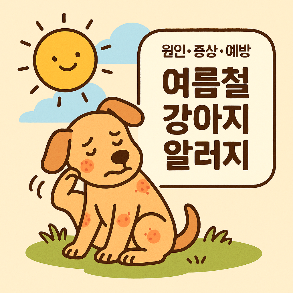 여름철 강아지 알러지 이미지