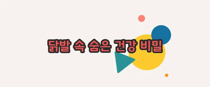 닭발 효능 이제 베일을 벗겨볼까요