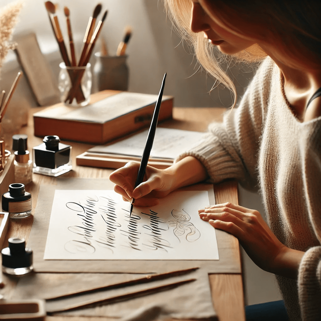 캘리그라피 부업 관련 사진