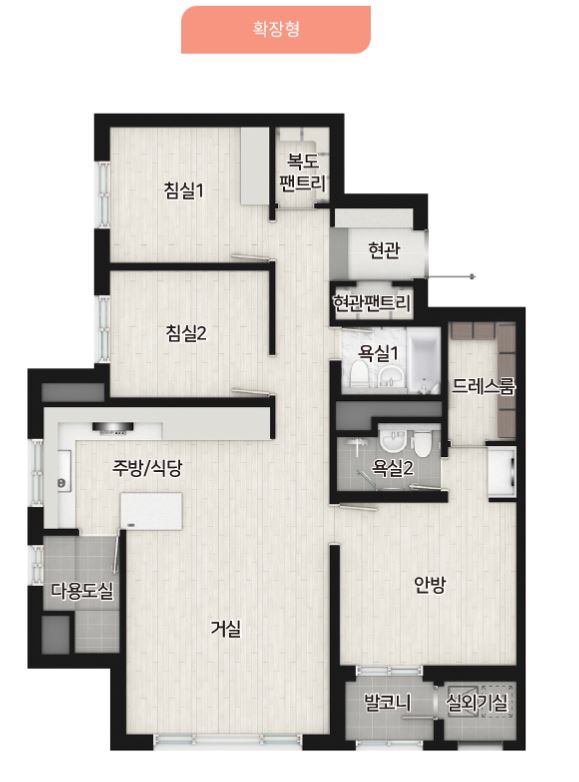 더샵 시에르네 84C 확장형