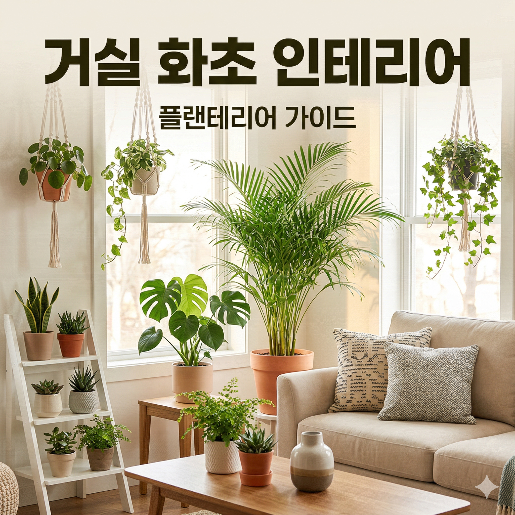 거실 화초 인테리어: 생기 넘치는 플랜테리어 완성 가이드