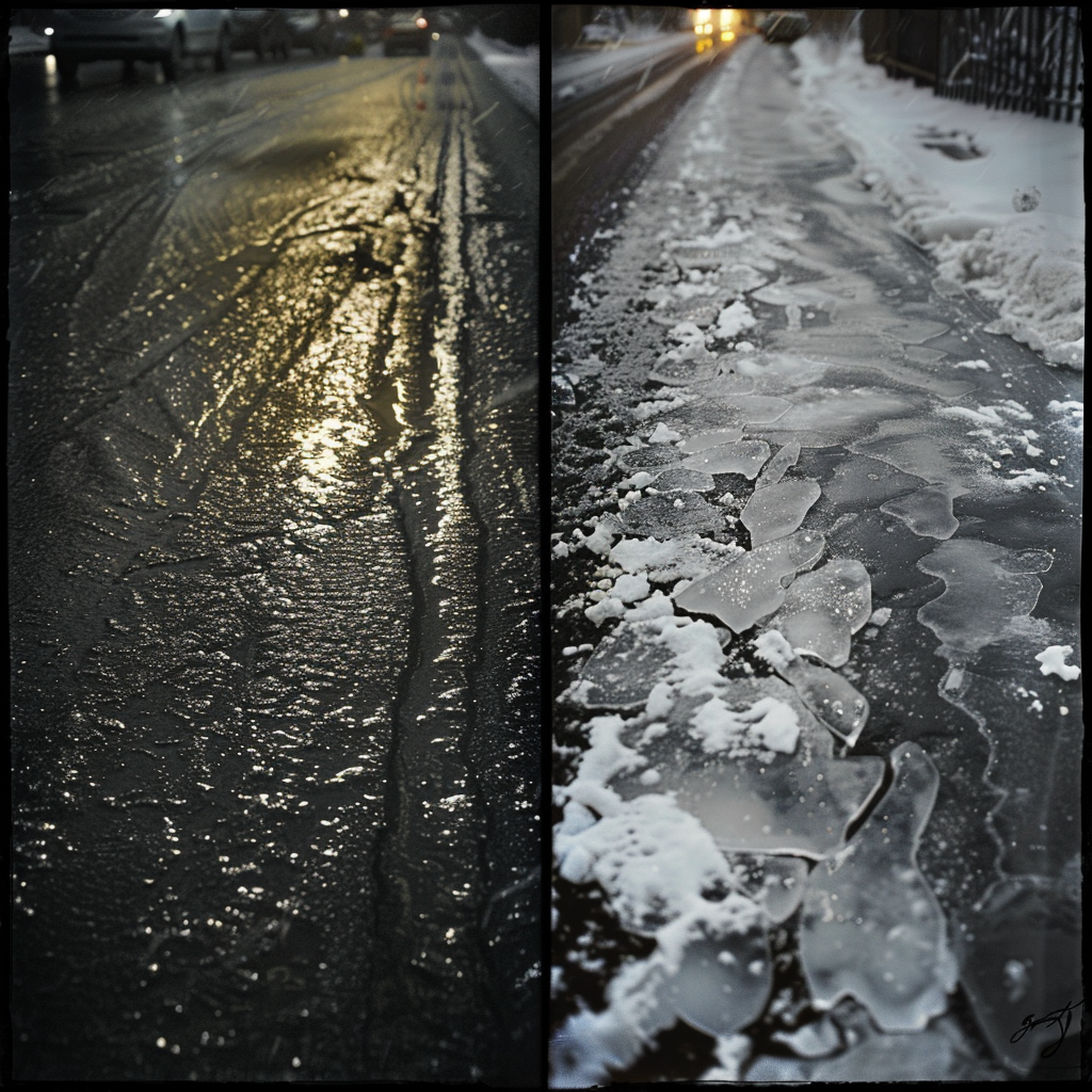 블랙아이스 주의