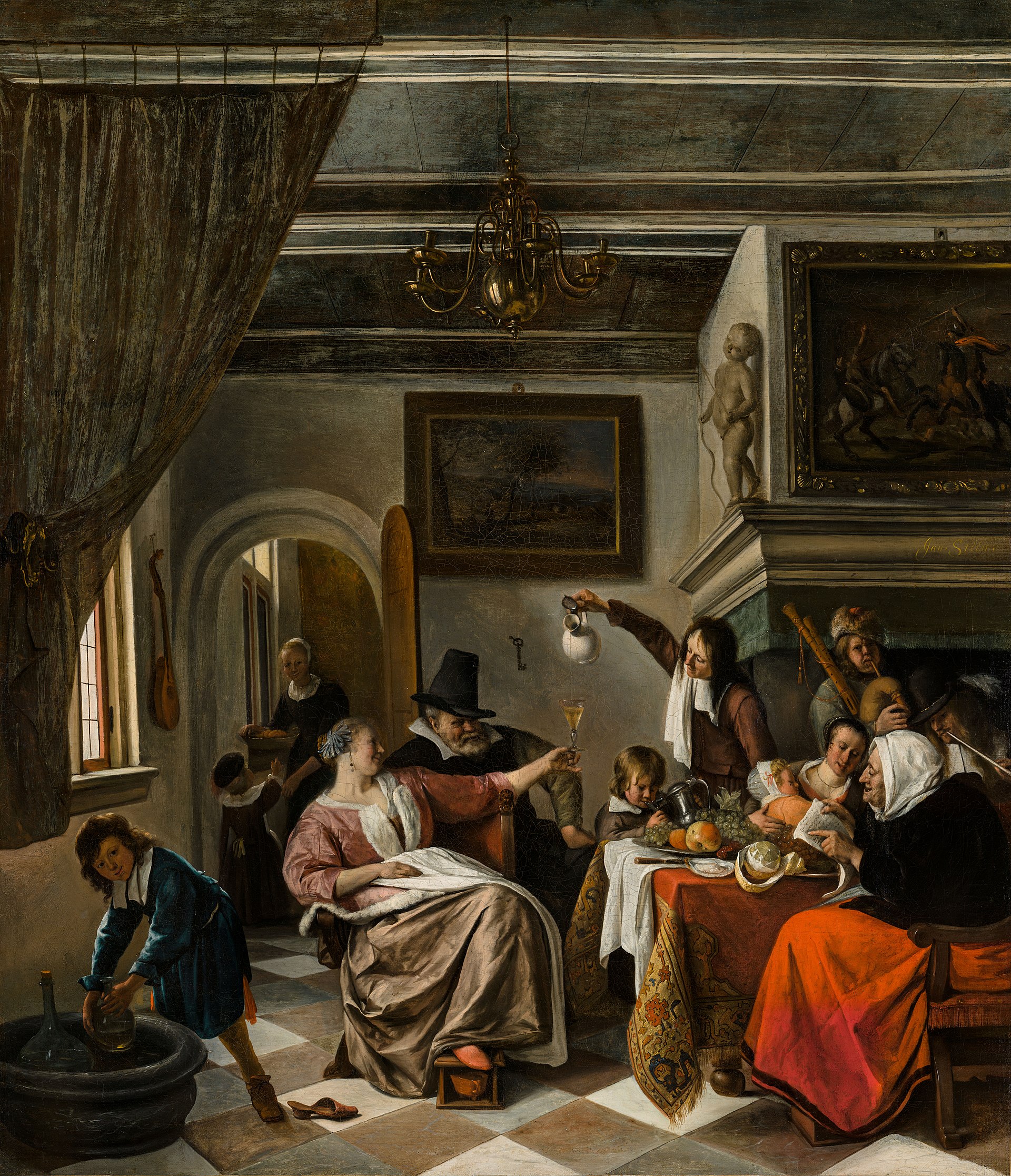 As old men sing, so children squeal, 1662, Mus&eacute;e Fabre