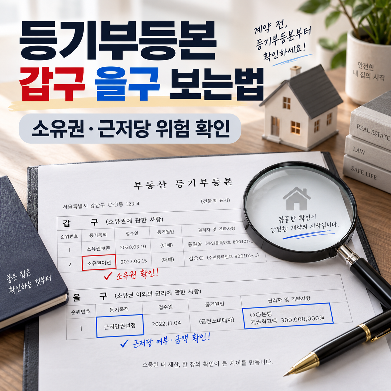 등기부등본 갑구 을구 보는법