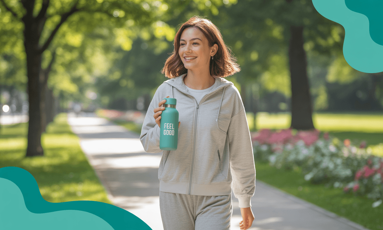 통풍에-좋은-음식-산책하는-여성