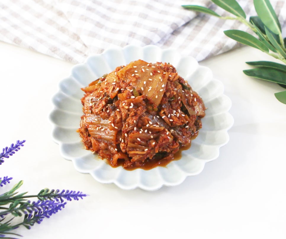 들기름김치볶음 참치김치볶음