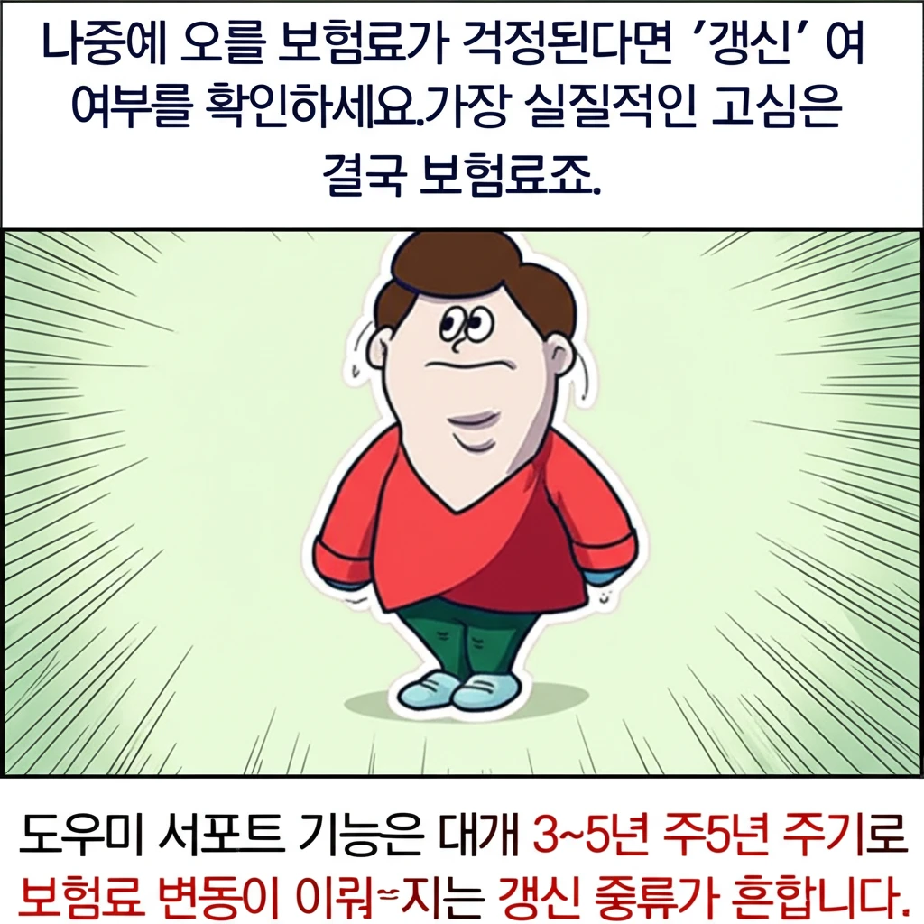 갱신형과 비갱신형 치매 간병 보험료 ..