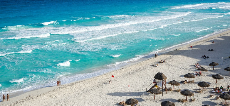 멕시코 칸쿤 해변 사진