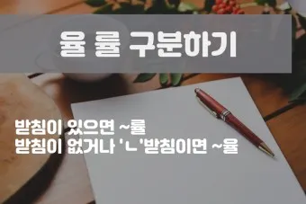 율 률 맞춤법 완벽정리 합격률 합격율_20