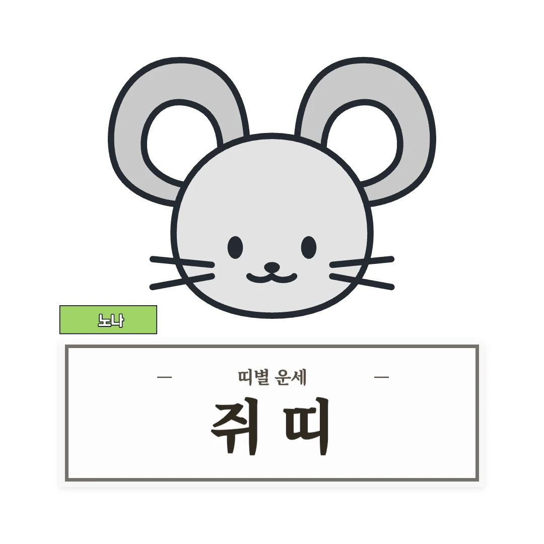 쥐띠 운세 (48, 60, 72, 84, 96년생)