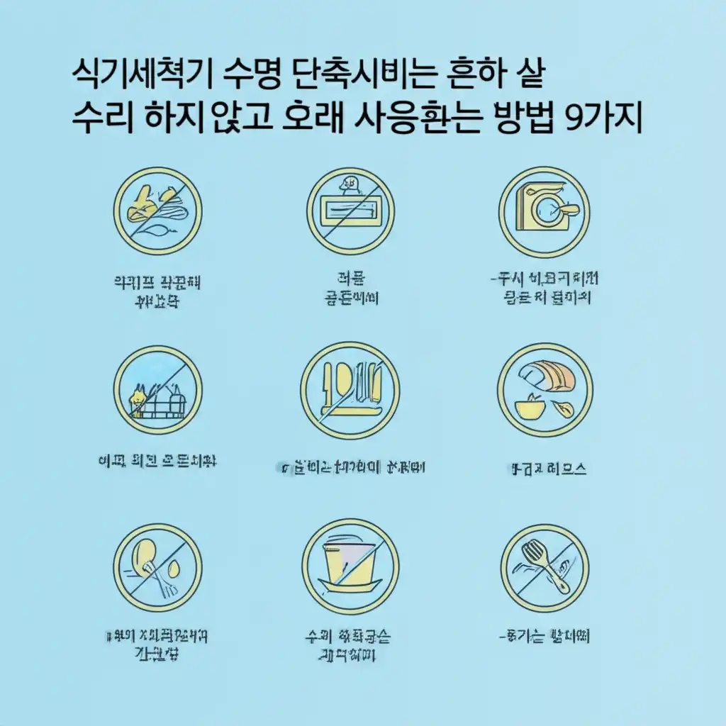 식기세척기 수명을 단축시키는 흔한 실수와 예방법