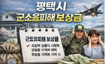 평택시 군소음피해 보상금 신청