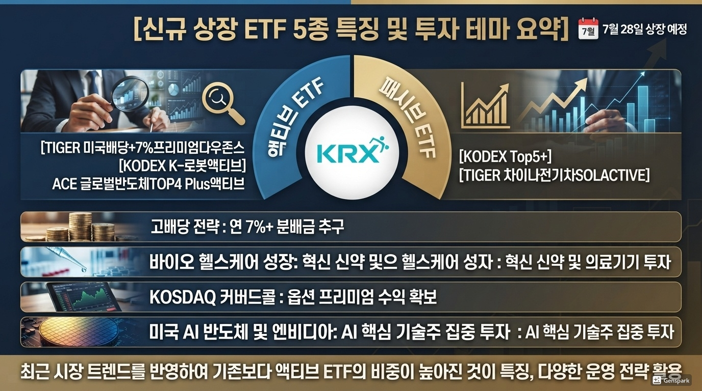 신규 ETF 5종 상장 일정