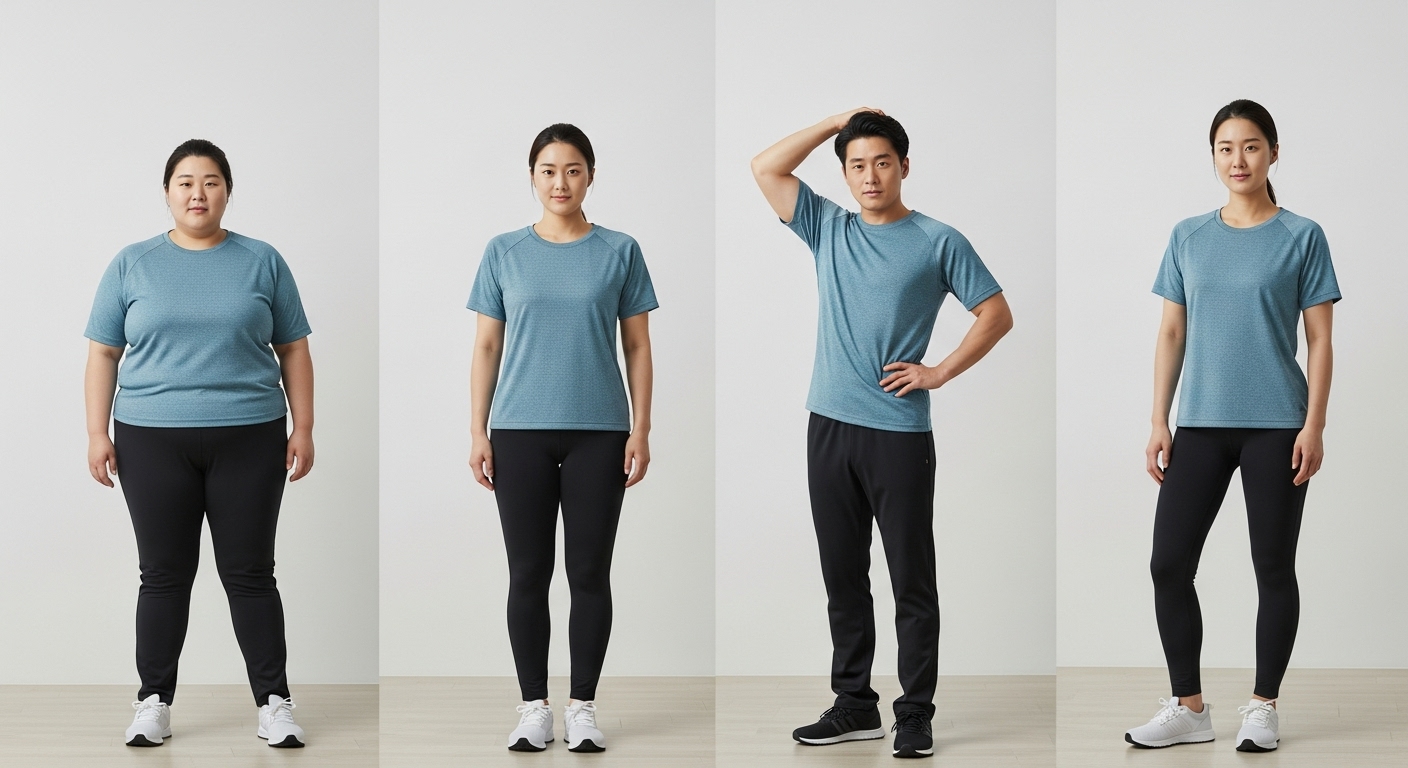 체형별 다이어트와 운동방법