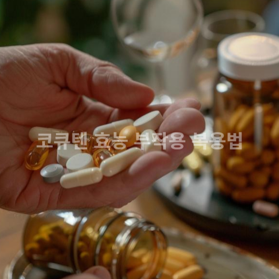 보조제 먹는 남성