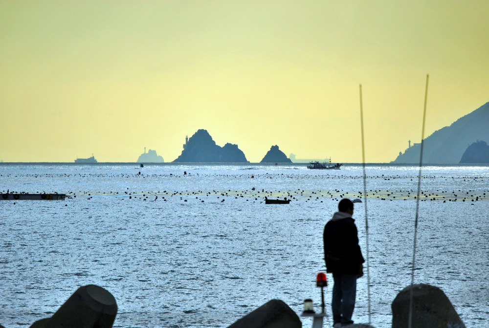 해운대 미포항에서 바라본 오륙대