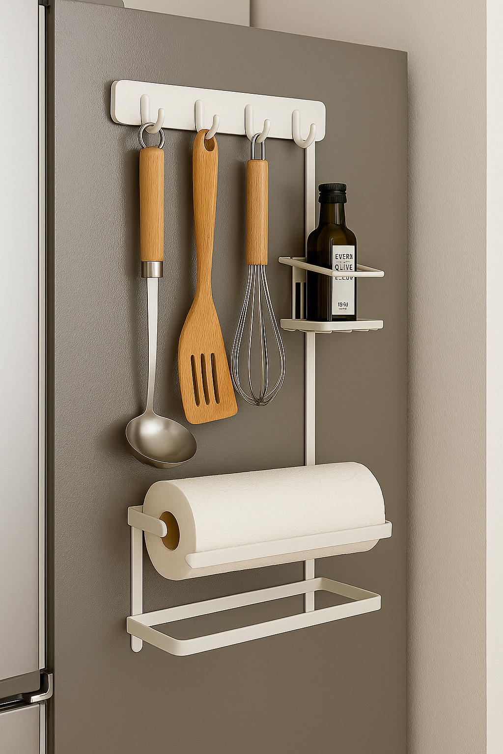 냉장고 옆 자석 선반 설치