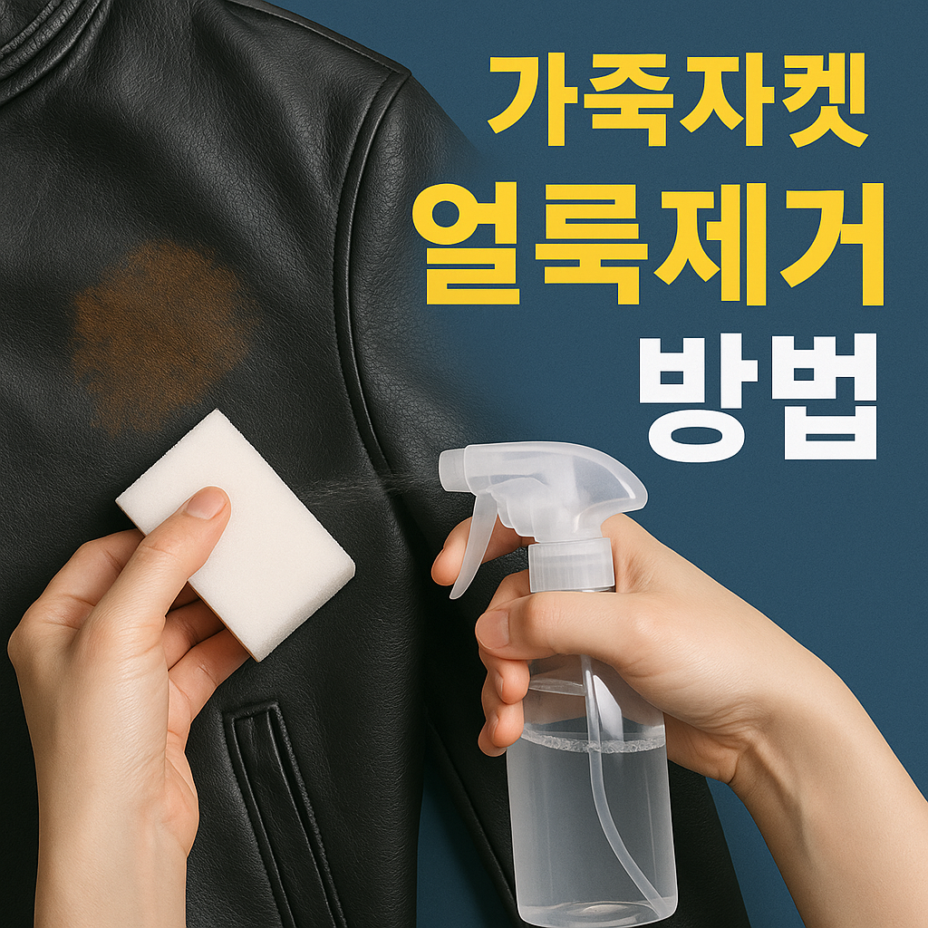 가죽자켓 얼룩제거 방법
