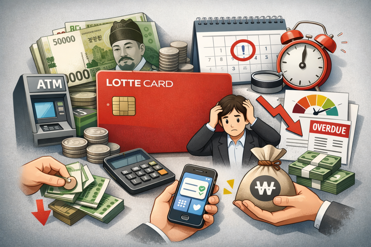 롯데카드 현금서비스 기간부터 이자 계산, 결제일별 상환방법까지 한 번에 정리 관련 사진