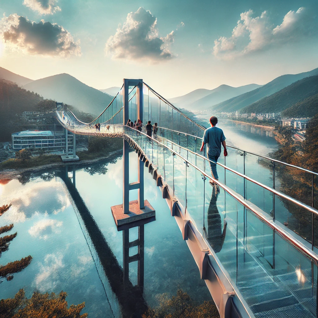 소양강스카이워크 여행하는 사진