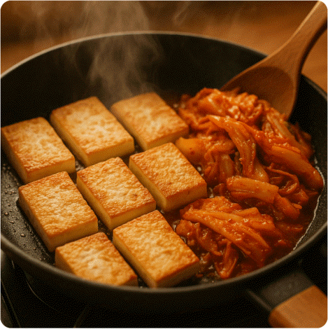 두부김치 혼밥 혼술 안주 레시피1