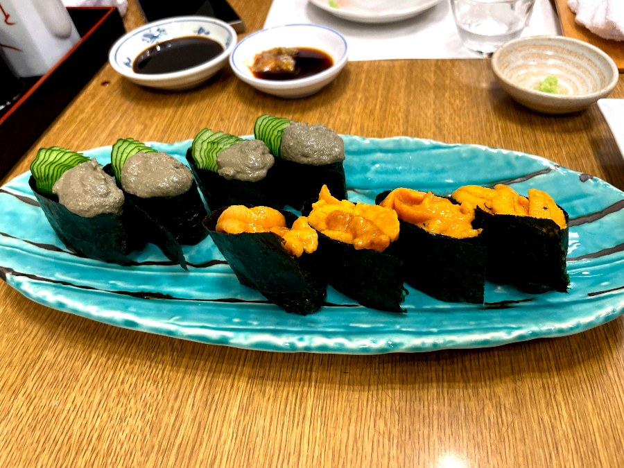 스시 이나호 대게내장 및 우니초밥