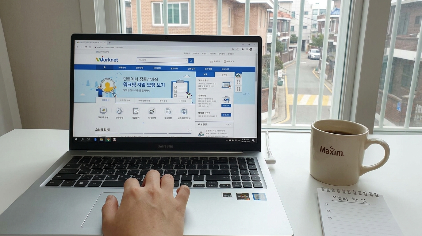 워크넷을 통해 실업급여 수급자 온라인 교육을 이수하는 과정