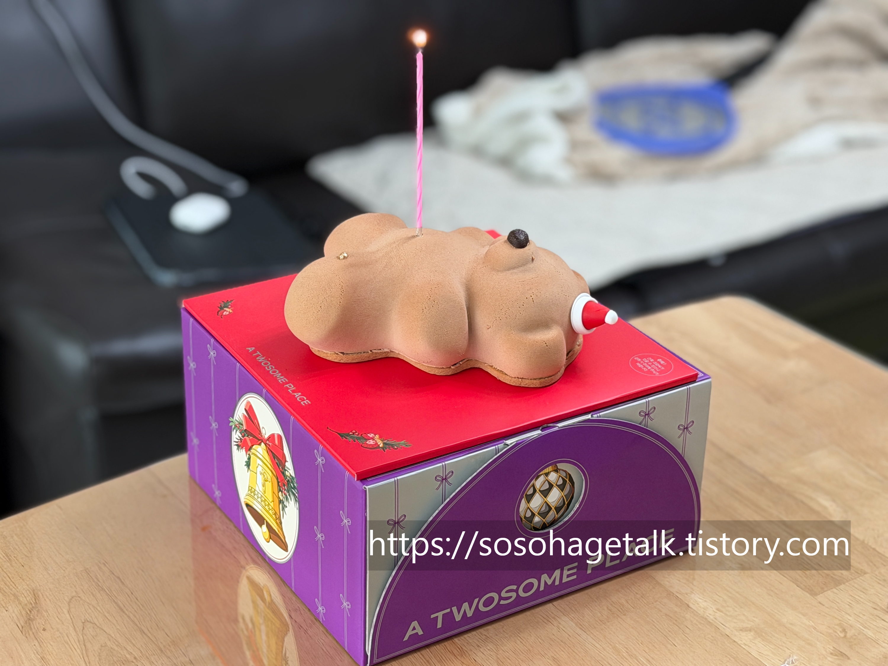 투썸 윈터베어 케이크, 실물로 보면 더 귀여웠던 이유