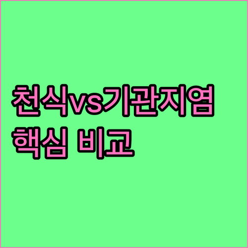 천식 기관지염 증상과 치료법 핵심 비..