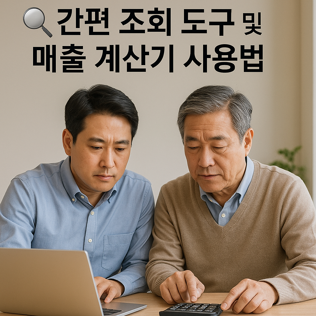 간편 조회 도구 및 매출 계산 사용법