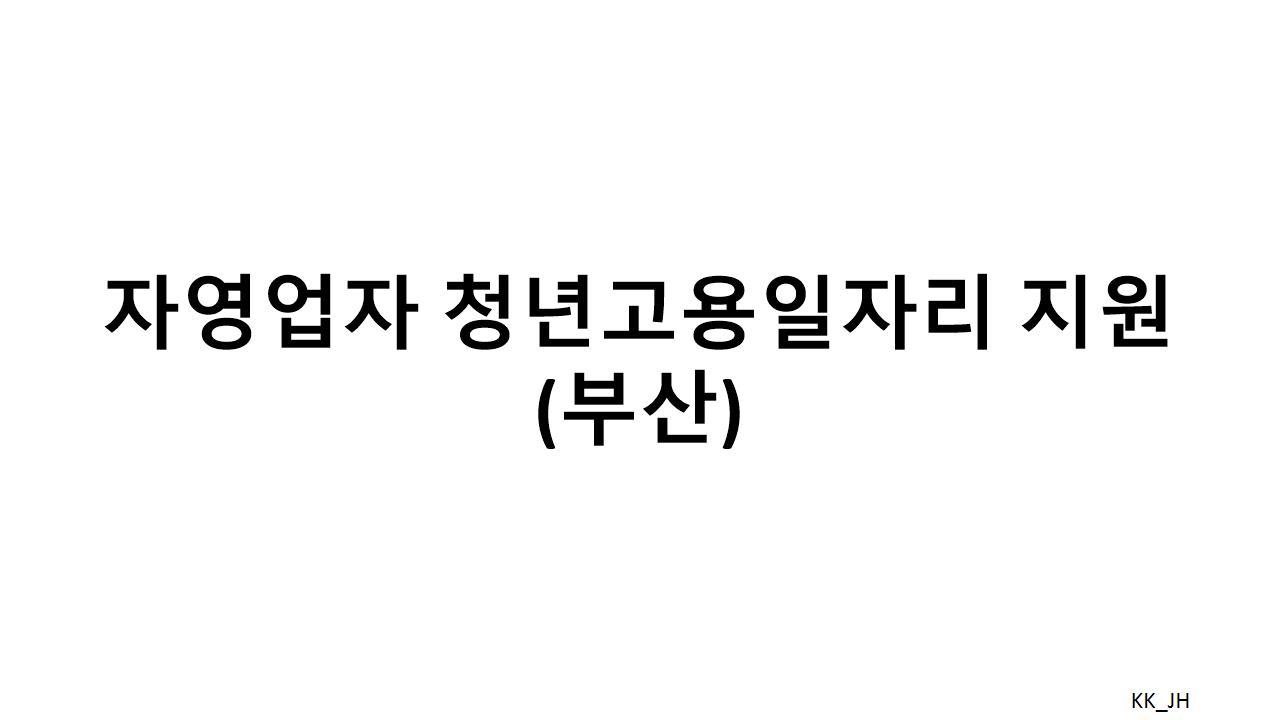 부산 청년 일자리 창출을 위한 다양한 지원 프로그램
