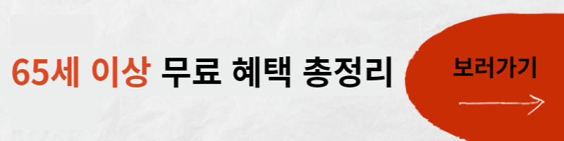 2023년 만 65세 경로우대 무료 혜택