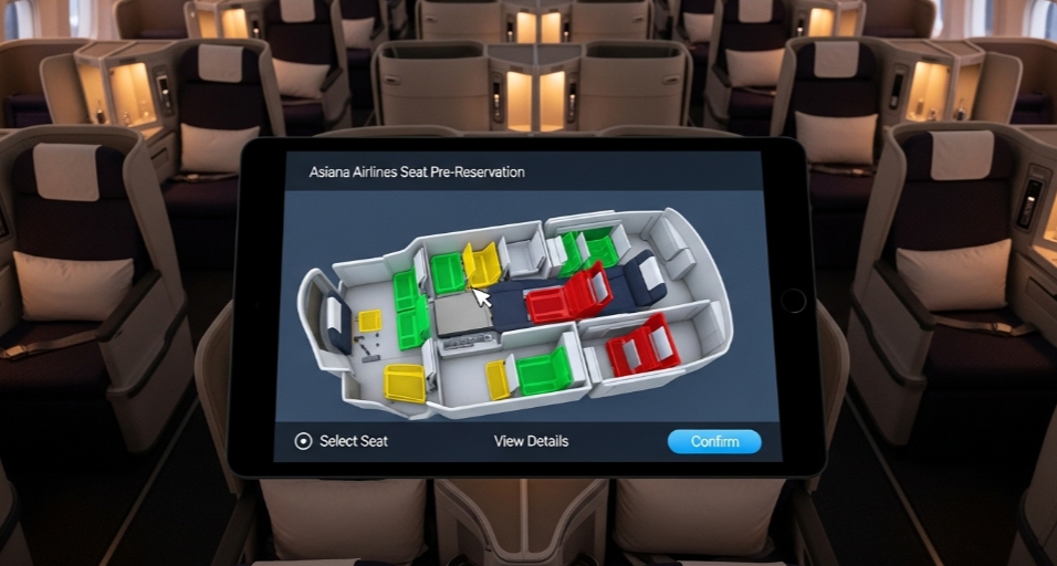 아시아나 항공 사전 좌석 지정 방법