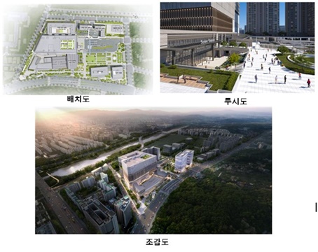 수서역복합환승센터 개발 투시도, 배치도, 조감도 서울시청제공
