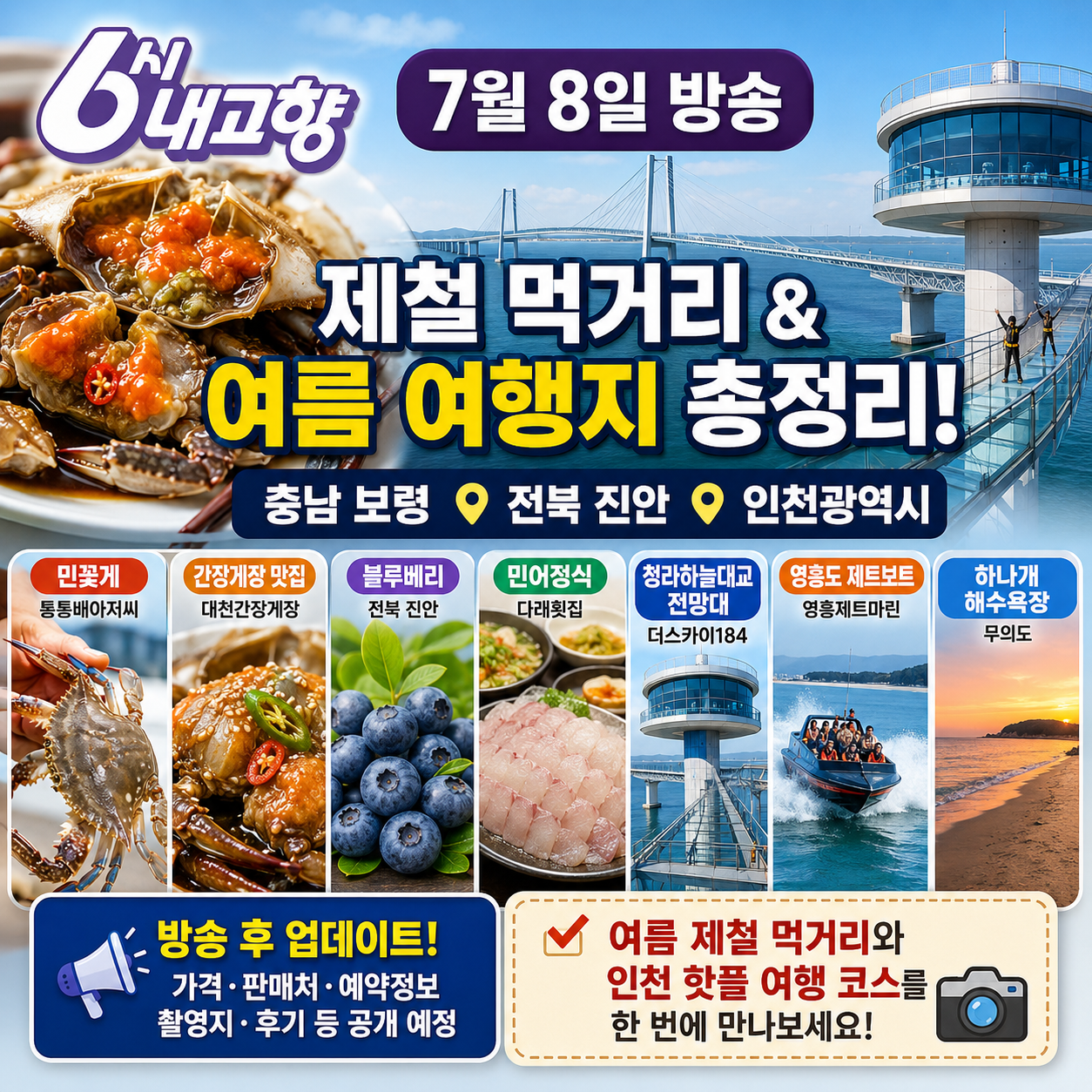 6시 내고향 7월 8일 방송 정보