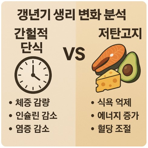 갱년기 생리 변화 분석 이미지