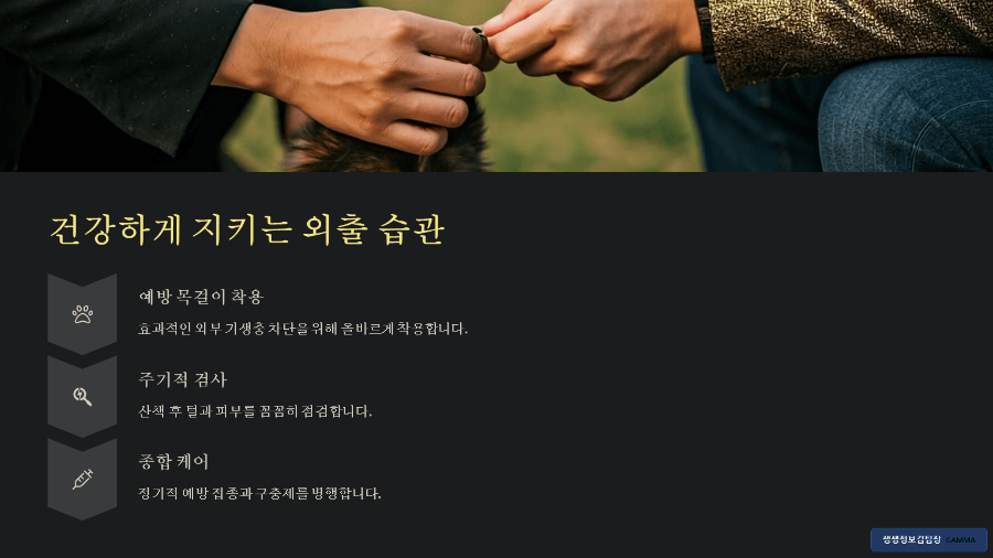 진드기 예방 강아지 목걸이