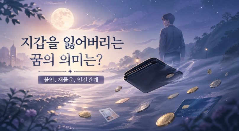 지갑을 잃어버리는 꿈 해몽 상황별 의미 총정리