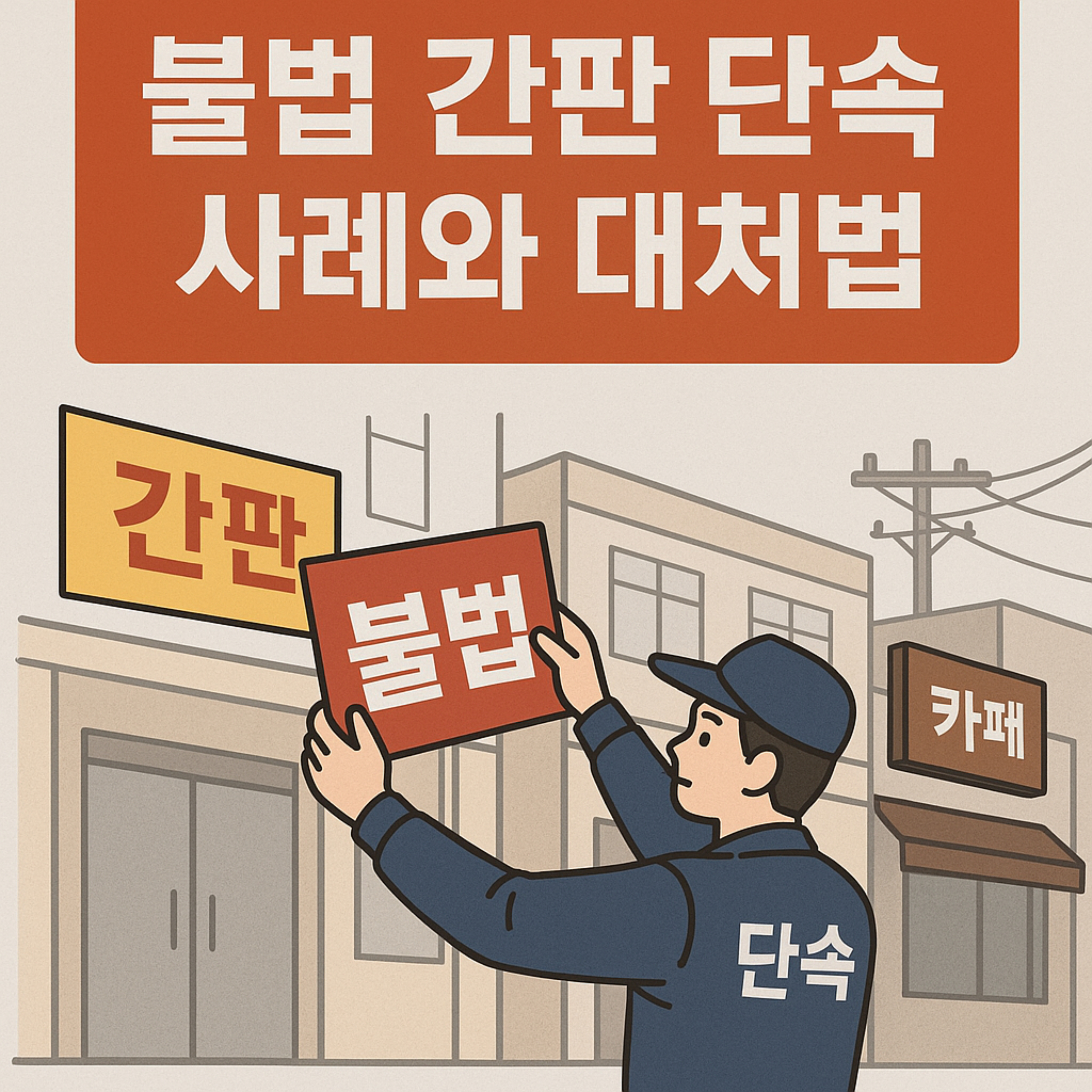 불법 간판 단속 사례와 대처법