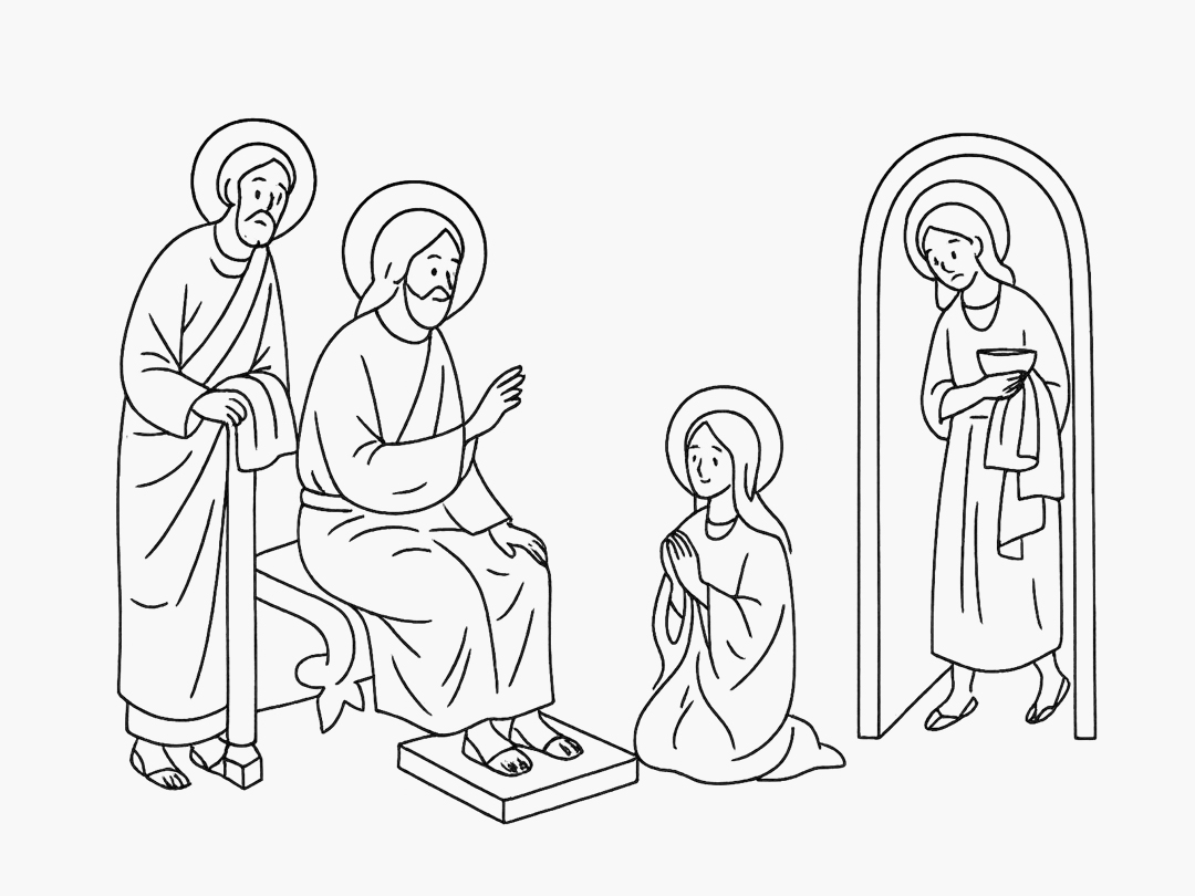 25년 10월 7일 말씀 카드 성경구절 : 필요한 것은 한 가지뿐이다. (루카 10,42)