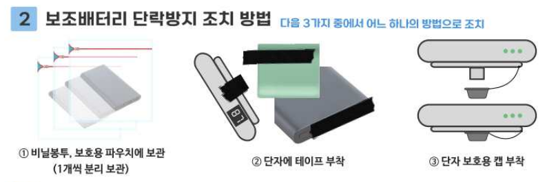 보조배터리기내반입규정